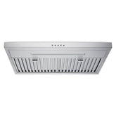 Charlotte 30 inch Silver Under-Cabinet Range Hood