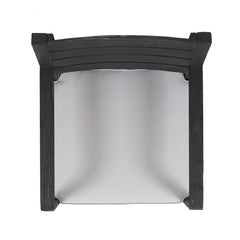Outdoor 6-Seater Acacia Wood Dining Set with Bench,Sandblast Dark Grey With Light Grey Cushion