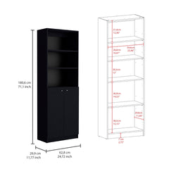 Wenge 3 Piece Living Room Set with 3 Bookcases