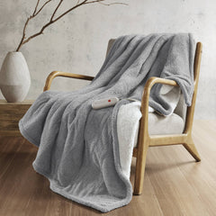 1 PCS 50x60" Dream Soft Heated Throw Grey