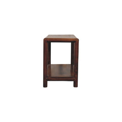 Solid Wood Bench with Lower Shelf, Brown