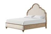 Gorgeous Classic Rustic Oak 1pc Queen Size Bed Solid wood Unique Legs Bedroom Furniture Traditional Look Upholstered Bedframe
