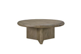 Knotty English Oak Round Cocktail Table