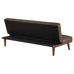Ralston Dark Coffee Upholstered Convertible Sofa Bed