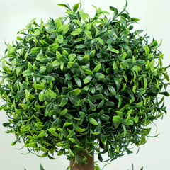 2 pcs/set. Artificial Ball Boxwood Topiary Trees, Fake Plants in Pot
