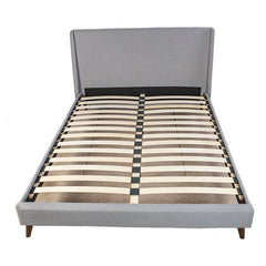 Queen Upholstered Bed With 2 Nightstands