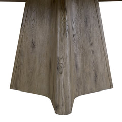 Round Standard Height Table - English Knotty Oak