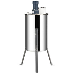 Electric Honey Extractor, 2/4 Frames Honey Spinner Extractor, Stainless Steel Beekeeping Extraction, Apiary Centrifuge Equipment with Height Adjustable Stand, Honeycomb Drum Spinner with Lid