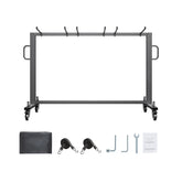 Folding Chair Rack Cart for 42 Chairs or 12 Tables of 400 LBS with Wheels