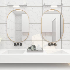 Gold 20 x 28 Inch Metal Oval Mirror