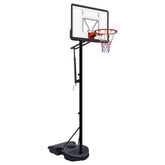 Portable Basketball Hoop for Youth Adults & Kids,Adjustable Height 6.89 ft to 10.01 ft,34 inch Backboard with Rebound System, Indoor/Outdoor Basketball Goal with Water/Sand Base, Wheels for Easy Move