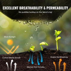 Weed Barrier Landscape Fabric 6*300FT Heavy Duty Woven PP Weed Control Mat