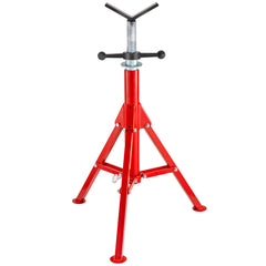 V Head Pipe Stand Adjustable Height 28-52 Inch, Pipe Jack Stands 2500 LB. Capacity,Folding Portable Pipe Stands 1/2 to 12 Inch Pipe Supporting,Steel Jack Stands