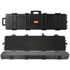 Tactical Range Case, Outdoor Tactical Hard Case with 3 Layers Fully-protective Foams, 50 inch lockable Hard Tactical Range Case with Wheels, IP67 Waterproof & Crushproof