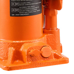 Hydraulic Bottle Jack, 20 Ton (44092 lbs) Capacity, 8.9-17.1 Inch Lifting Range, Heavy Duty Welded Bottle Jack for Car, SUV, Pickup, Auto Repair, House Lift and Agricultural Equipment, Orange