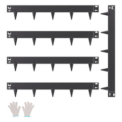 Steel Landscape Edging 5 Packs 39 x 3in Rust-Resistant Garden Edging Border