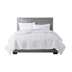 Lightweight Down Alternative Blanket with Satin Trim White King
