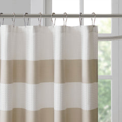 Shower Curtain with 3M Treatment Taupe 54x78"