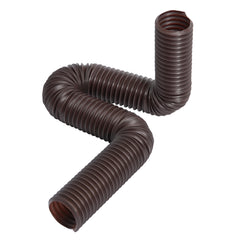 Rain Gutter Downspout Extensions 2-Pack Flexible Downspout Extender Brown
