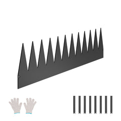 Steel Landscape Edging 6 Packs 40 x 6in Rust-Resistant Garden Edging Border Black