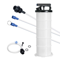 Fluid Extractor, 1.74 Gallons (6.5 Liters), Manual Hand-Operated Oil Changer Vacuum Fluid Extractor with Dipstick and Hose, Oil Extractor Change Pump for Automotive Fluids Vacuum Evacuation