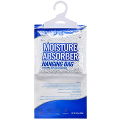Hanging Moisture Absorber, 9.3 oz Hanging Closet Dehumidifier Bags(10 Packs), Fragrance Free Moisture Bags in Wardrobes, Bedrooms, Bathrooms