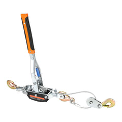 Come Along Winch, 5 Ton (11,023 lbs) Pulling Capacity, 11.5 ft Steel Cable, 3 Hooks, Heavy Duty Ratchet Power Puller Tool with Dual Gears, Automotive Hoist Cable Puller Ideal for Vehicle Rescue