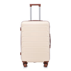HIFINE TOURIST 20"/24"/28" 3 pcs/set in ABS Spinner Wheel Luggage, Matching Color , With Combination Lock (Beige)