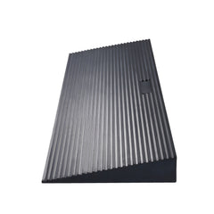 1.2" Rise Cuttable Threshold Ramp for Sweeping Robot, 35.4" Wide Natural Rubber Wheelchair Ramp, Non-Slip Solid Rubber Ramp with Double-Sided Tape for Doorways,Driveways,Bathroom,Smooth Tile