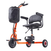 Foldable 3 Wheel Mobility Scooter for Seniors, Portable Electric Powered Mobility Scooter with 12 Mile Long Range, All Terrain Travel Wheelchair with 48V Lithium-ion Battery, Max Support 330LBS
