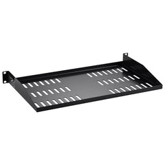 2PCS 1U Server Rack Shelf 10"/254 mm Depth Vented Rack Mount Shelf Tray