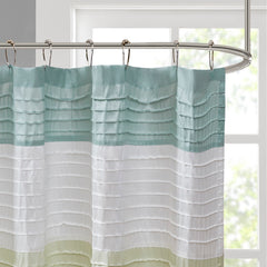 Faux Silk Shower Curtain