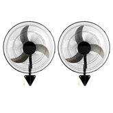 Wall Mount Fan, 2 PCS 18 inch Oscillating, 3-speed High Velocity Max. 4000 CFM Industrial Wall Fan for Indoor, Commercial, Residential, Warehouse, Greenhouse, Workshop, Basement, Garage,Black
