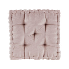 Poly Chenille Square Floor Pillow Cushion Blush 20x20"