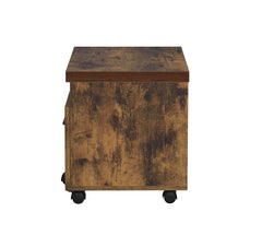 Bob Weathered Oak & Black Finish File Cabinet
