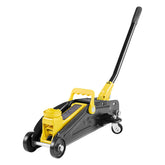 Low Profile Floor Jack, 2 Ton (4400 lbs) Capacity, Steel Racing Floor Jack with Stands, Single Piston Quick Lift Pump, Hydraulic Trolley Car Lift for Compact SUVs, Lifting Range 5.1-12.2 Inches