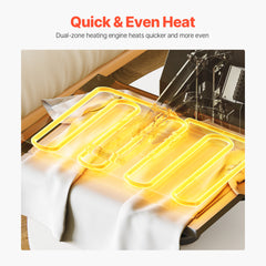 Heat Press Machine 2-In-1 15x15in Sublimation Print Transfer DIY T-shirt Cap