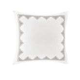 Cotton Embroidered Euro Sham White Euro Sham