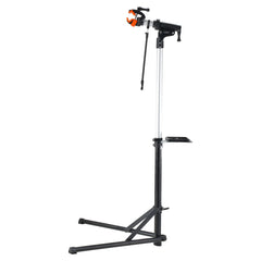 Bike Repair Stand, 66 lbs Heavy-duty Aluminum Bicycle Repair Stand, Adjustable Height Bike Maintenance Workstand with Magnetic Tool Tray Telescopic Arm, Foldable Bike Work Stand for Home, Shops