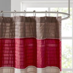 Faux Silk Shower Curtain