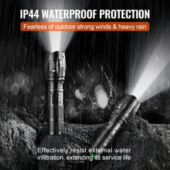 2 Pack Flashlights 2000 High Lumens 5 Modes Adjustable Focus Flashlight