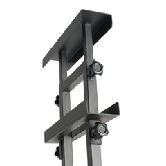 Poster Stand, Adjustable Height Up to 75", Double-Sided Heavy Duty Pedestal Sign Holder, Floor Standing Sign Holder Banner Stand with Shock-absorbing Base for Display, for Board and Foam, Black