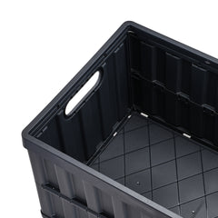 Collapsible Storage Bins with Lids, 65L 3 Packs, Folding Plastic Stackable Utility Crates with Handles, Large Heavy Duty Containers for Clothes, Toys, Books, Snack, Shoes, and Grocery Organizing