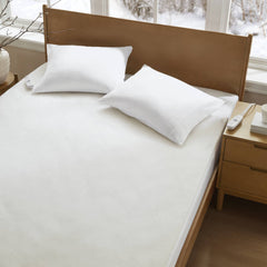 1-Piece Queen Heated Mattress Pad,White