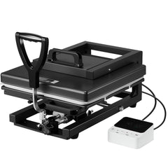 Hybrid Heat Press, 15 x 15 inch, 8-in-1 Multifunction, Heat Up Fast and Even, All-New Patented Design, Easy to Control, Sublimation Press Machine for T-shirts/Mugs/Tumblers/Caps/Plates, Black