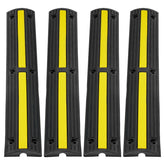 4 PCs 39'' Cable Protector Ramp 18000 lbs Speed Bump Floor Cable Protector