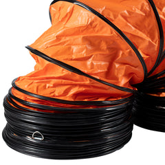 Portable Ventilator, 12 inch Heavy Duty Cylinder Fan with 16.4ft Duct Hose, 585W Strong Shop Exhaust Blower 3198CFM, Industrial Utility Blower for Sucking Dust, Smoke, Smoke Home/Workplace