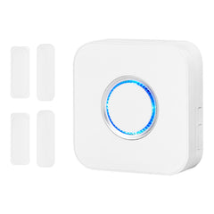 Door Chime, DC 12V, Wireless Door Open Contact Sensor Alarm Chime with 656 ft Range, 58 Chimes & 5 Adjustable Volume, Doors Ringer Alert for Business, Store, Home, Office When Entering