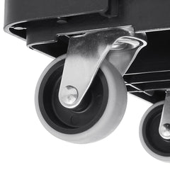 Furniture Dolly, 500 lbs Capacity Each Count, Furniture Mover with Wheels, Portable Moving Rollers 4 Wheels Heavy Duty, Small Flat Dolly Cart with Interlocking for Heavy Furniture, 2 Pack, Black
