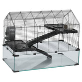 Wire Hamster Cage Habitat 29.5in Pet Rodent Gerbil Mice Small Animal House